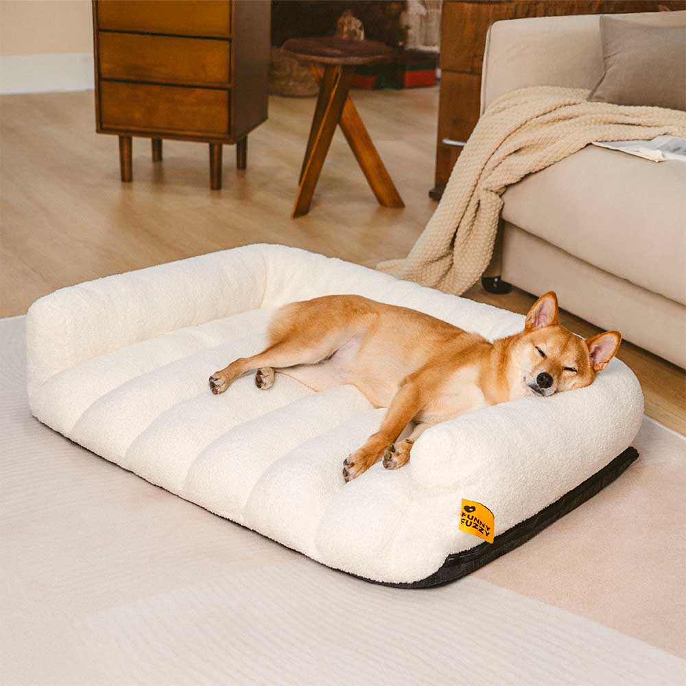 Large Soft Supportive Headrest Orthopedic Dog Sofa Bed - Cloudy Napper