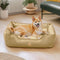 Luxury Faux Leather Waterproof Removable Dog Sofa Bed