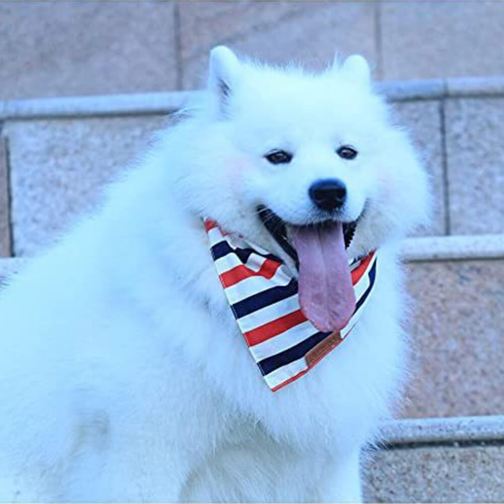 Accesorios para perros y gatos, bandana triangular con bandera americana, decoración para el Día de la Independencia de mascotas