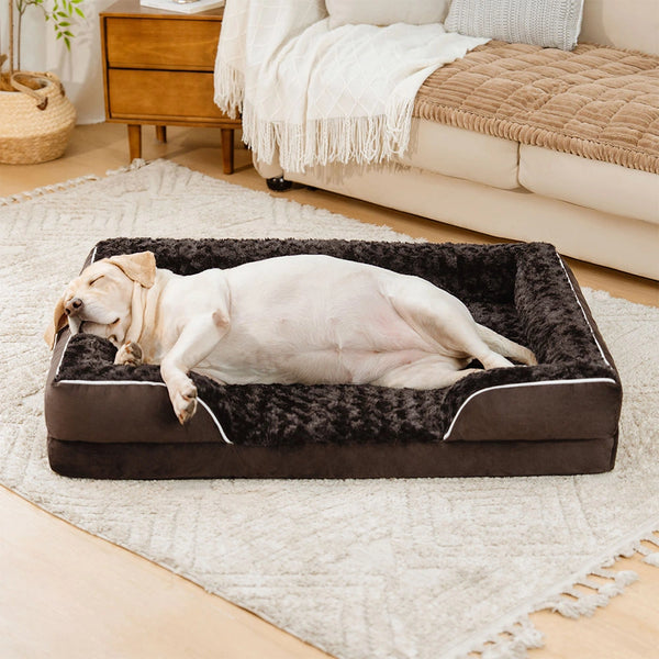 Cama de perros ortopédica de soporte envolvente impermeable desmontable