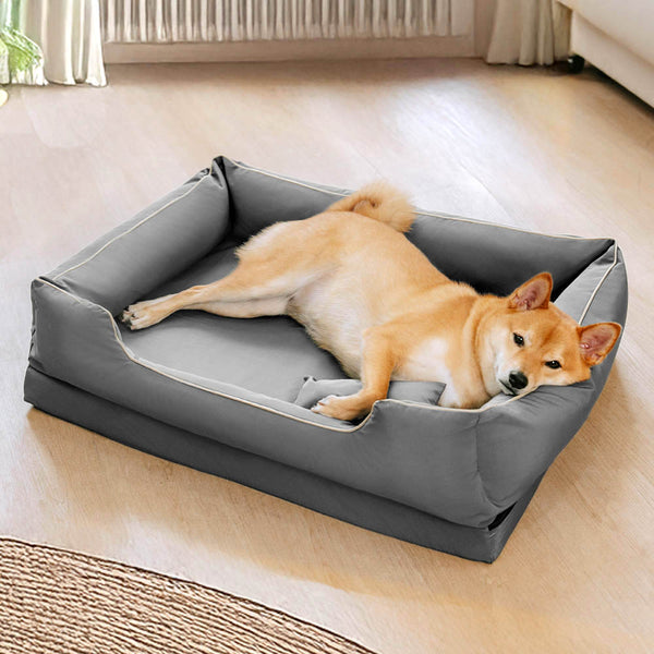 Nordic Style Waterproof Anti-Scratch Washable Dog Sofa Bed with Pillow