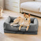 Nordic Style Waterproof Anti-Scratch Washable Dog Sofa Bed with Pillow