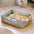 Luxury Faux Leather Waterproof Removable Dog Sofa Bed