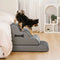 Adjustable Non-Slip Washable Soft Dog Stairs with Gentle Ramp