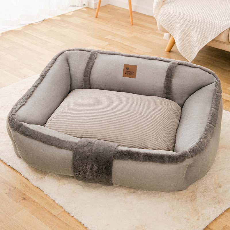 Grand lit pour chien vintage et confortable et apaisant