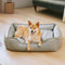 Luxury Faux Leather Waterproof Removable Dog Sofa Bed
