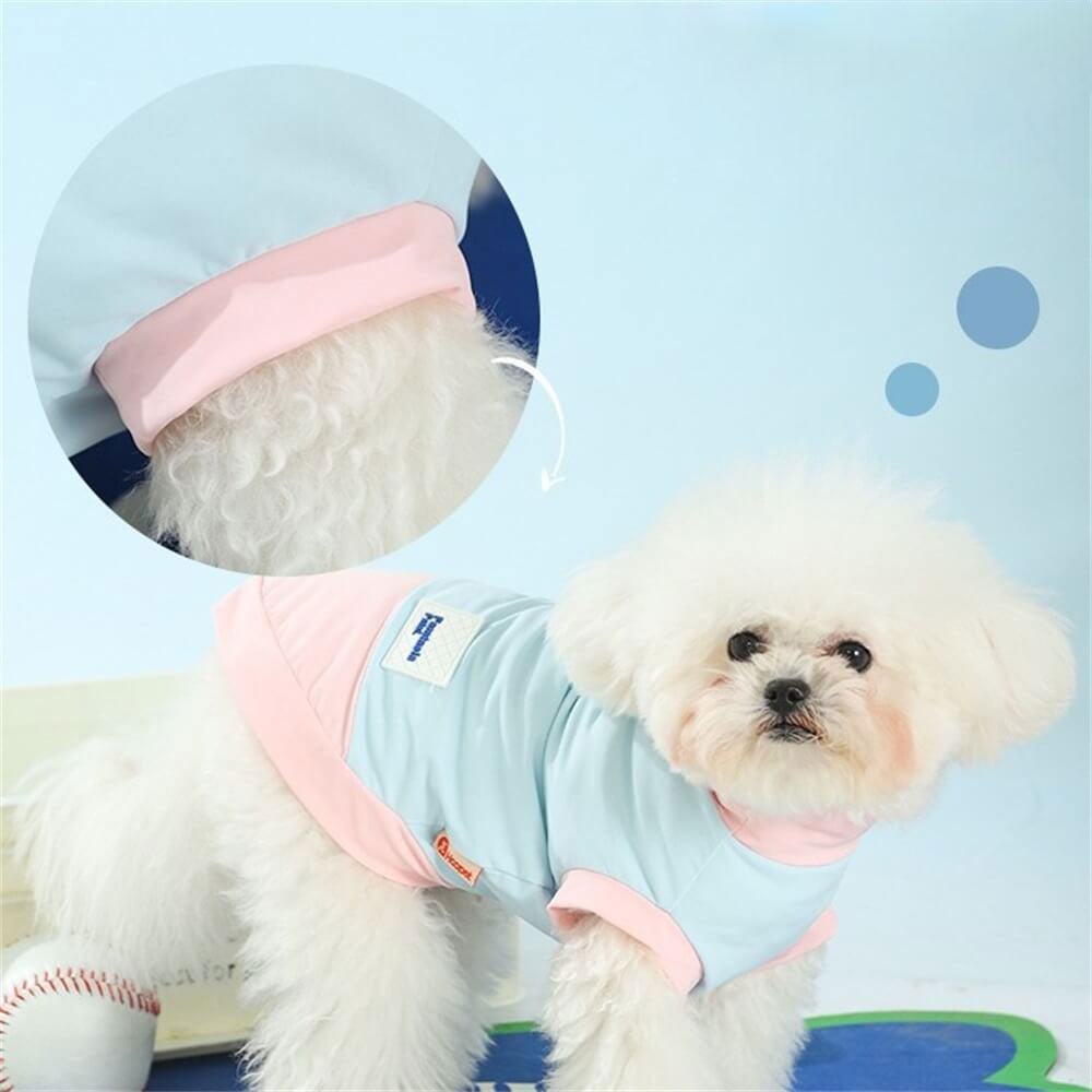 Summer Thin Cool Feeling Breathable Colorblocking Pet Vest