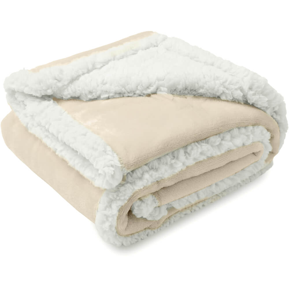 Waterproof Flannel Sherpa Fleece Thickened Dog Blanket