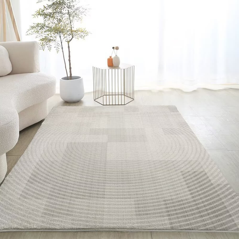 Plaid Simple Modern Style Faux Cashmere Home Carpet