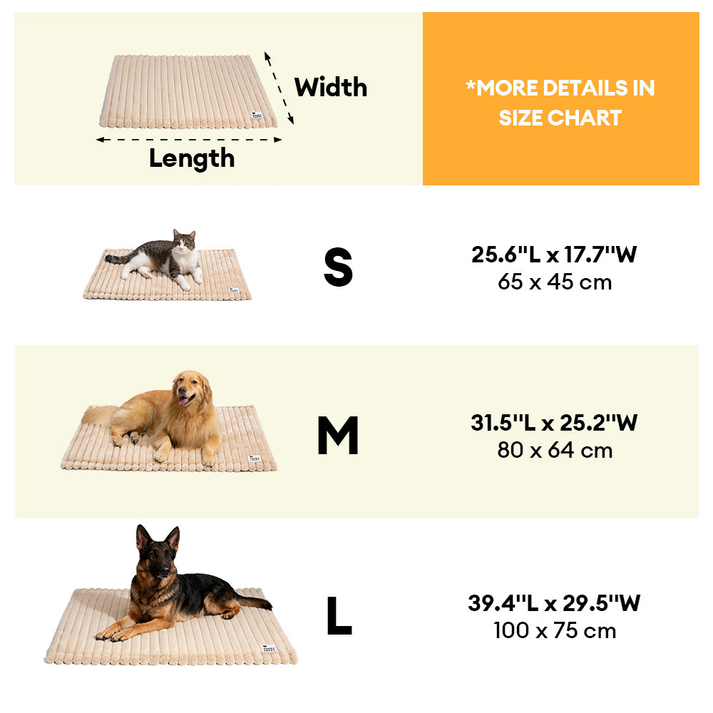 Fluffy Faux Rabbit Fur Washable Warm Pet Mat - ComfyEase