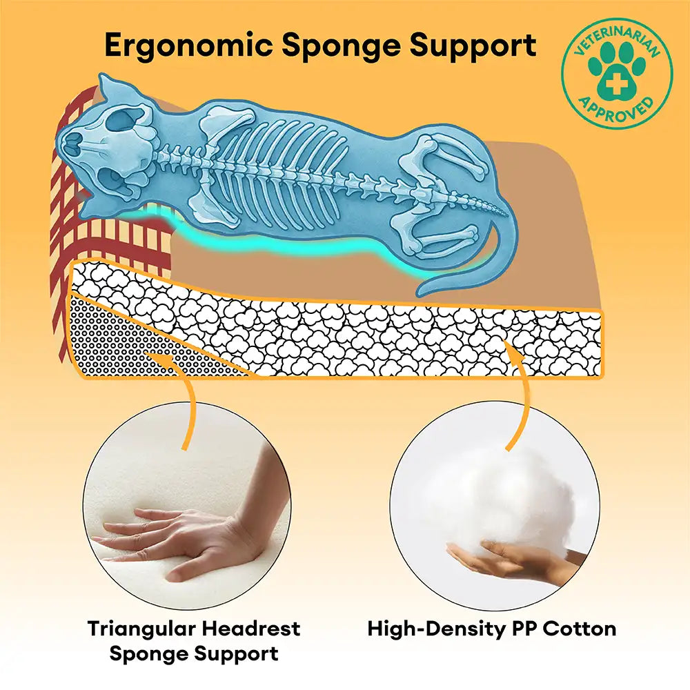 Cama de perros rectángulo de peluche de peluche extravagante extra grande - noche nocturna