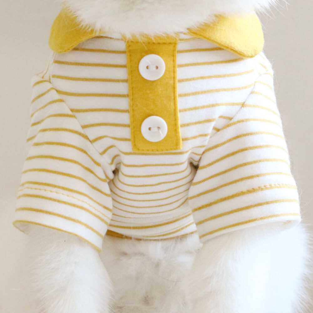 Soft Striped Pet Shirt – Available in Three Trendy Colors