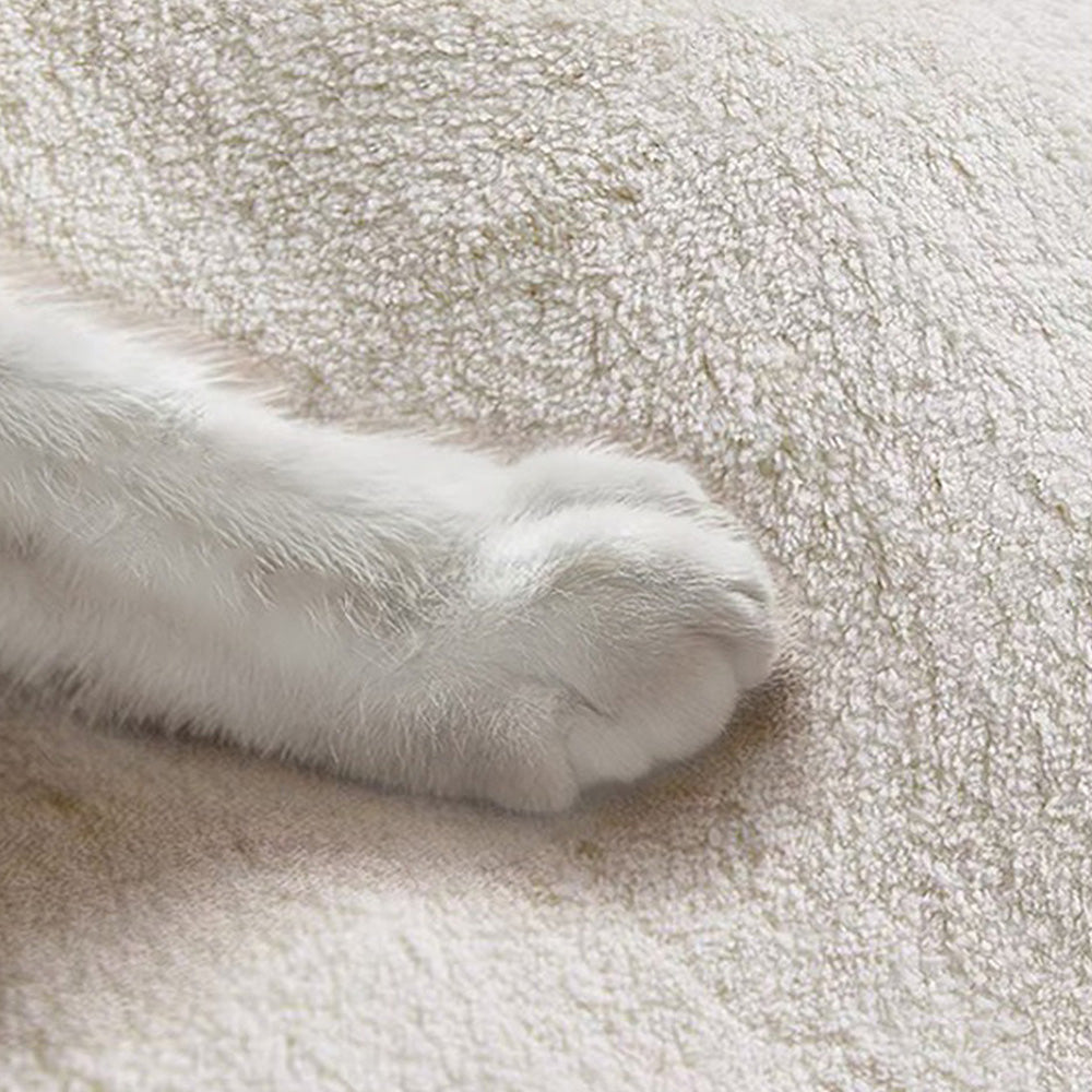 Tapis antidérapant en faux cachemire confortable à carreaux moderne