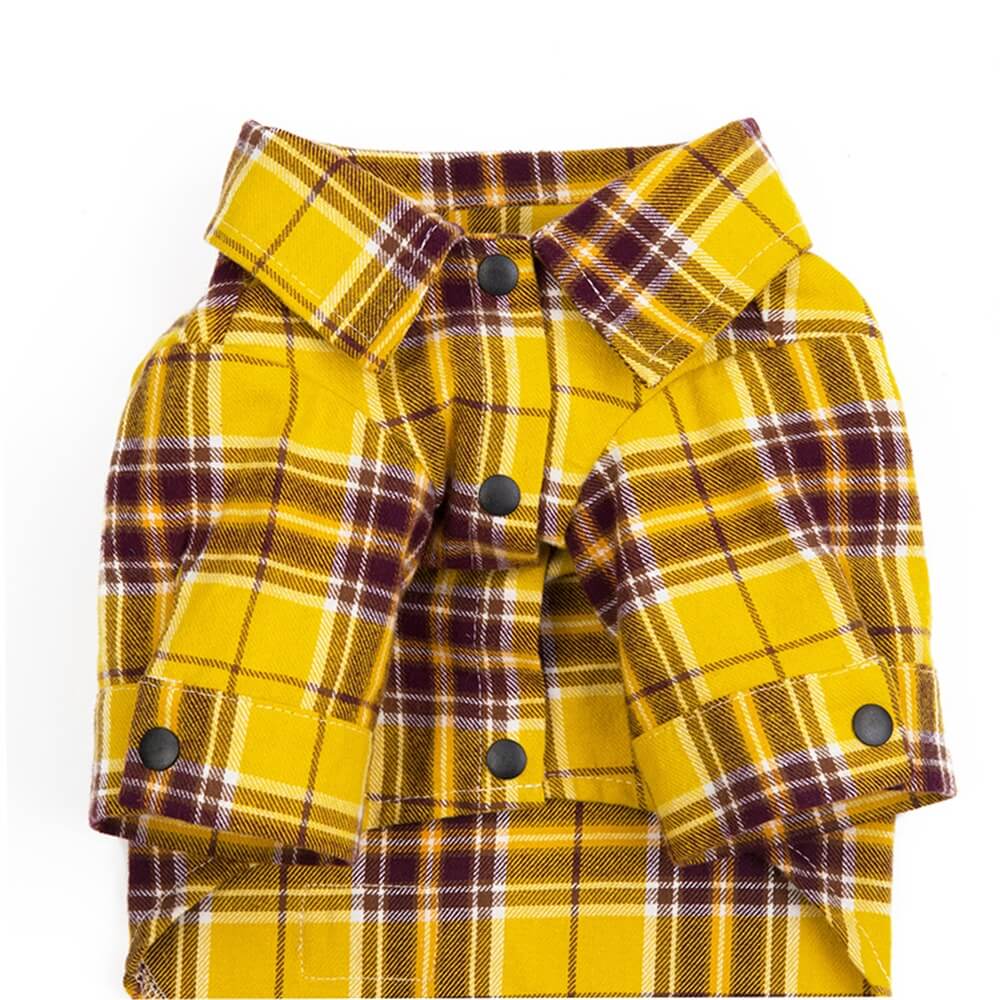 New Pet  Leisure Plaid Shirts