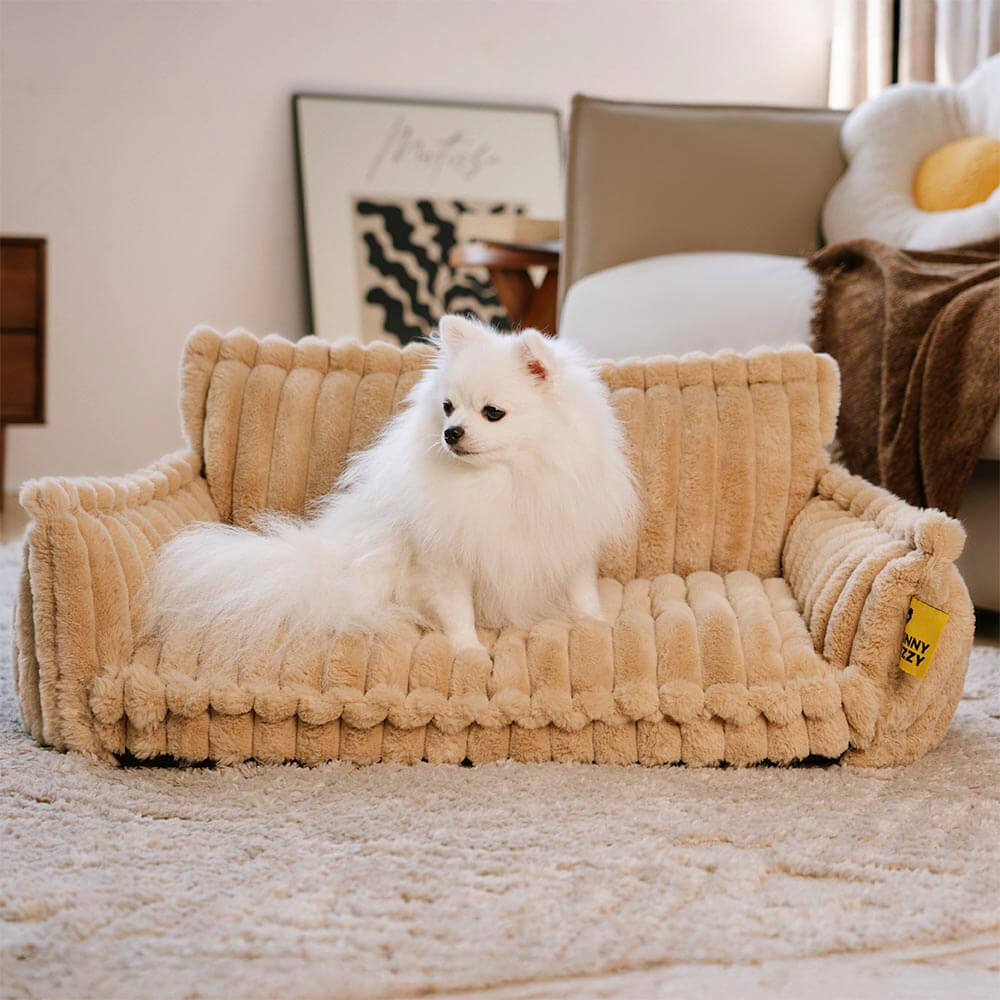 Large Washable Fluffy Orthopedic Soft Dog Sofa Bed-Snoozy Dream