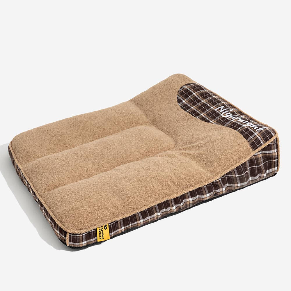 Extra Large Washable Teddy Fluffy Orthopedic Rectangle Dog Bed - Nightnight