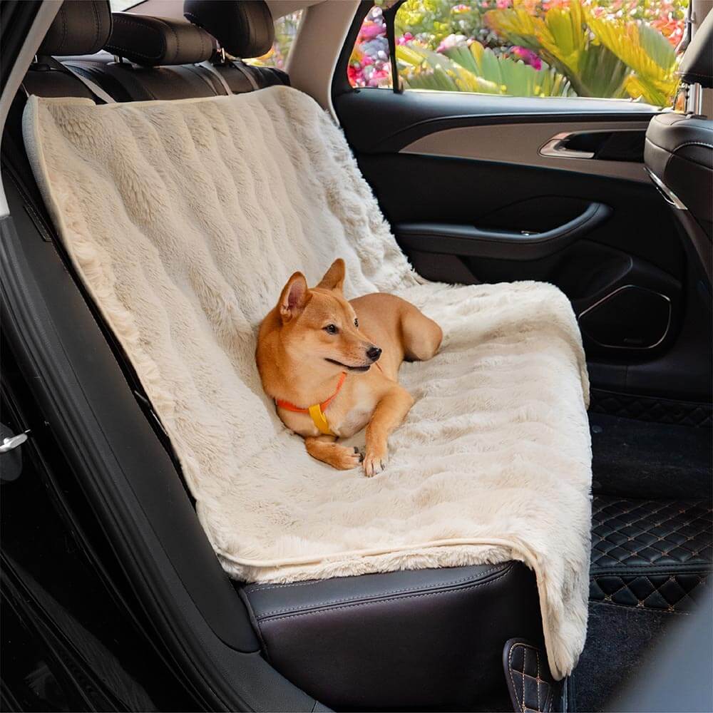 Couverture moelleuse et apaisante pour animaux de compagnie, housse de protection de siège de voiture - Surestep