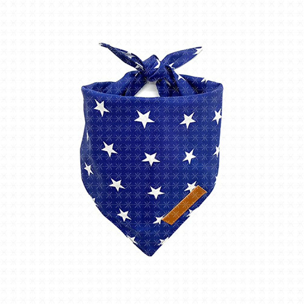 Accesorios para perros y gatos, bandana triangular con bandera americana, decoración para el Día de la Independencia de mascotas