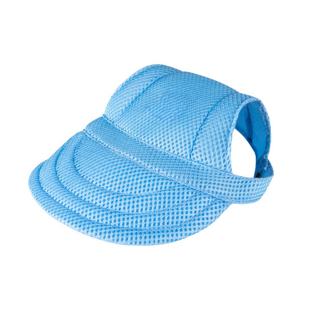 Sombrero azul ajustable para el sol para perros: protección elegante para su cachorro