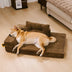 Corduroy Anti-Scratch Removable Orthopedic Dog Bed with Pillow - ComfySofa