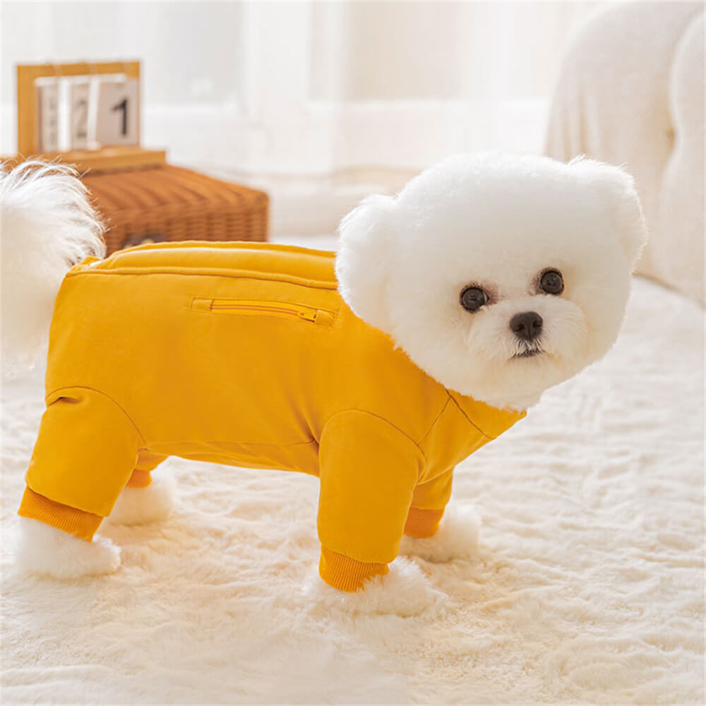 Sunny Yellow Dog Jacket – Stylish & Cozy Outerwear for Cold Weather