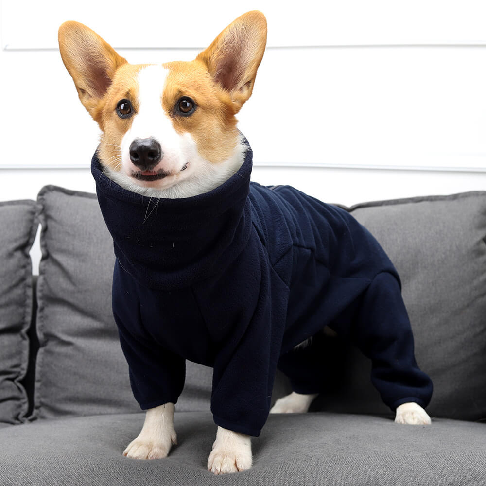 Fleece Dog Suit – Cozy and Full-Body Warmth for Cold Weather