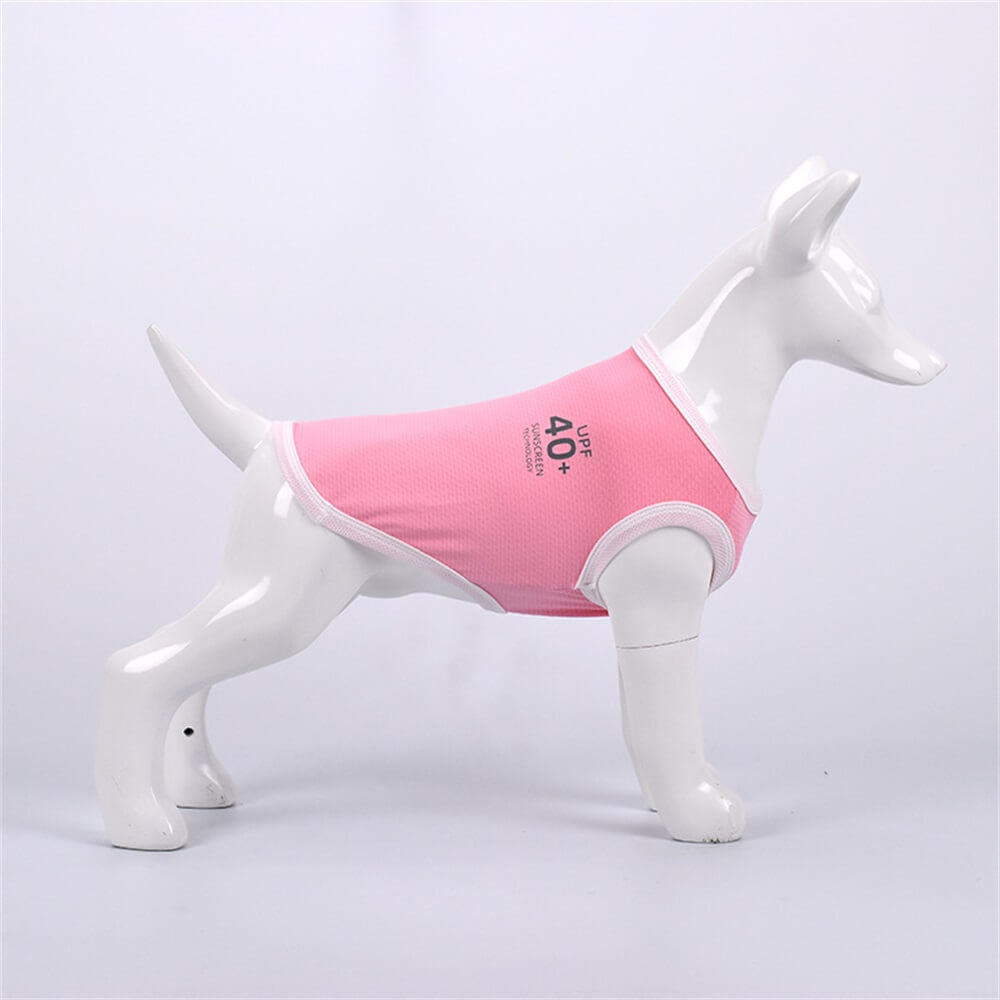 Ropa para perros, protector solar multicolor, chaleco fino transpirable