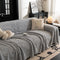 Bowknot Jacquard Plush Multifunctional Sofa Blanket Couch Cover