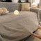 Bowknot Jacquard Plush Multifunctional Sofa Blanket Couch Cover