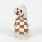 Checkered Fleece Dog Jacket – Bold Style and Warmth for Winter Walks