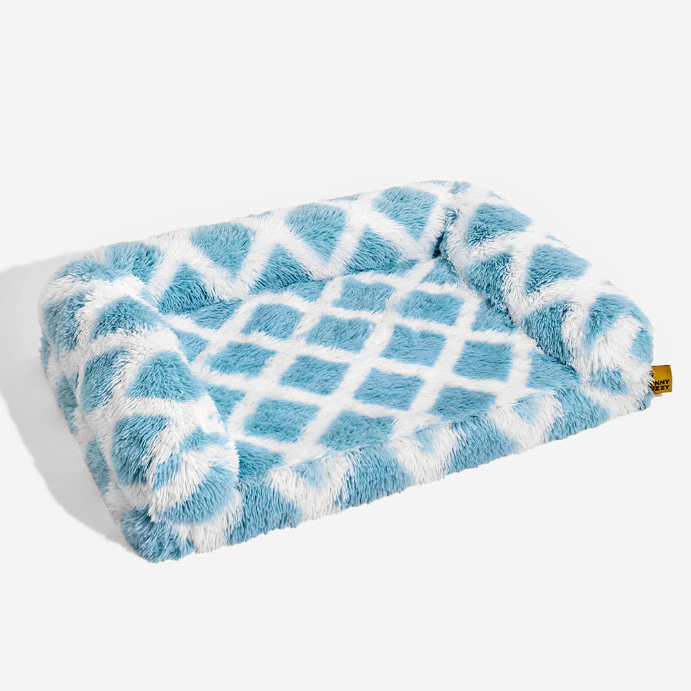 Classic Plaid Orthopedic Bolster Dog Sofa Bed - Cozy Comfort