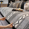 Chenille Art Corrugated Breatable No-Slip Couch Cover Coach