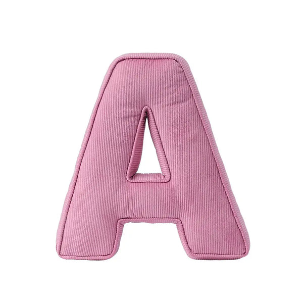 Corduroy Soft Hugging Letter Sofa Pillow