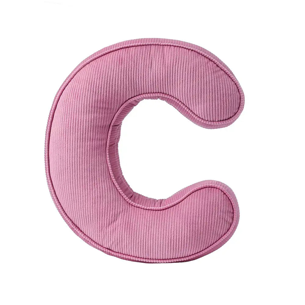 Corduroy Soft Hugging Letter Sofa Pillow