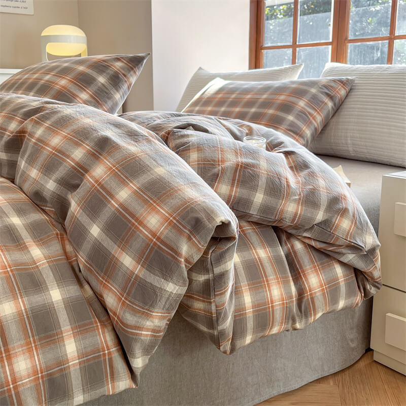 Cozy Classic Plaid Dreams All-Season Comfort Soft Bed Sheet Set