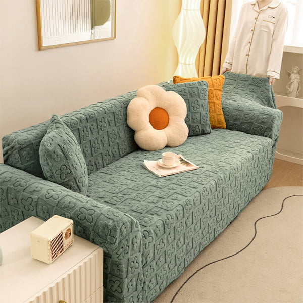 Vale di jacquard floreale per copertura del divano di calore