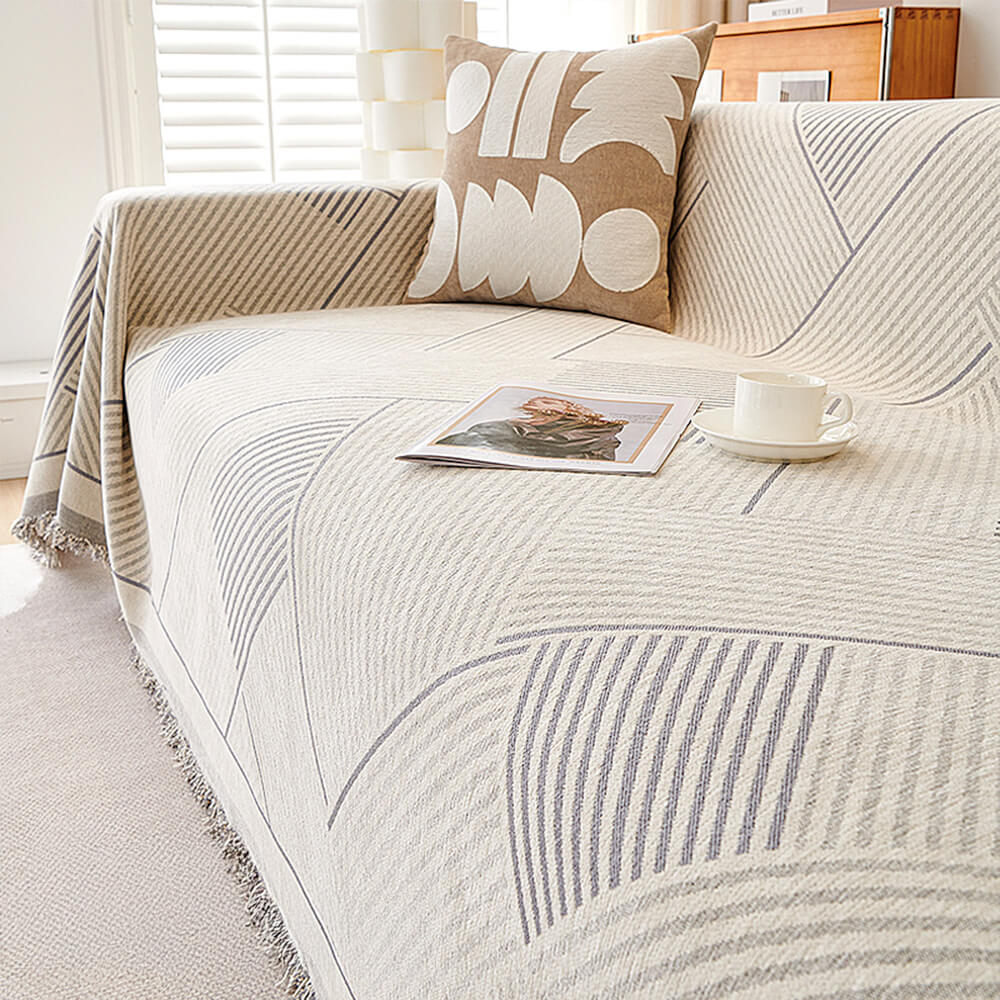 Patrón geométrico de geométrico Chenille Trow Couch Couch