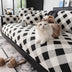 Diamond Chenille Scratch-resistant Sofa Protection Non-slip Couch Cover
