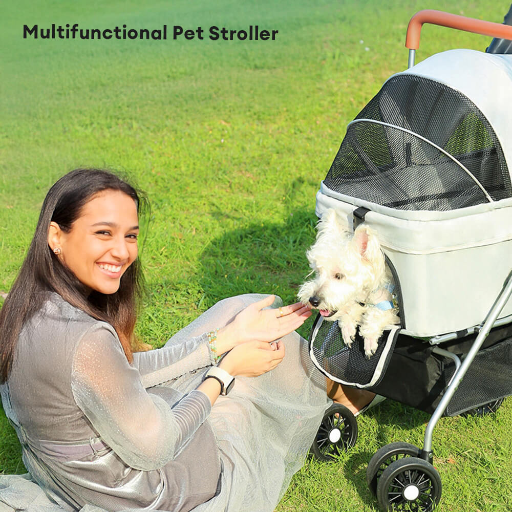 Outdoor Multifunctional Lightweight Foldable And Detachable Pet Stroller