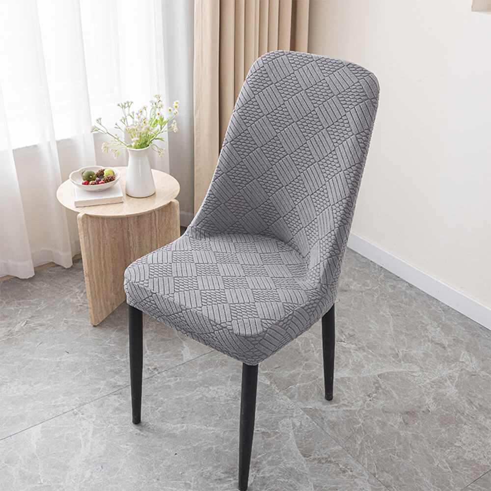 Stretch Jacquard Dining Chair Protector Removable Washable Parson Chair Slipcover