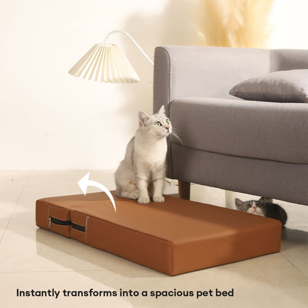 Waterproof Washable PU Leather Modular Multi-Level Pet Stairs