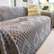 Fluffy Jacquard Velvet Scratch-Resistant Thickened Sofa Blanket Couch Cover