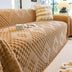Fluffy Jacquard Velvet Scratch-Resistant Thickened Sofa Blanket Couch Cover