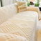 Fluffy Jacquard Velvet Scratch-Resistant Thickened Sofa Blanket Couch Cover