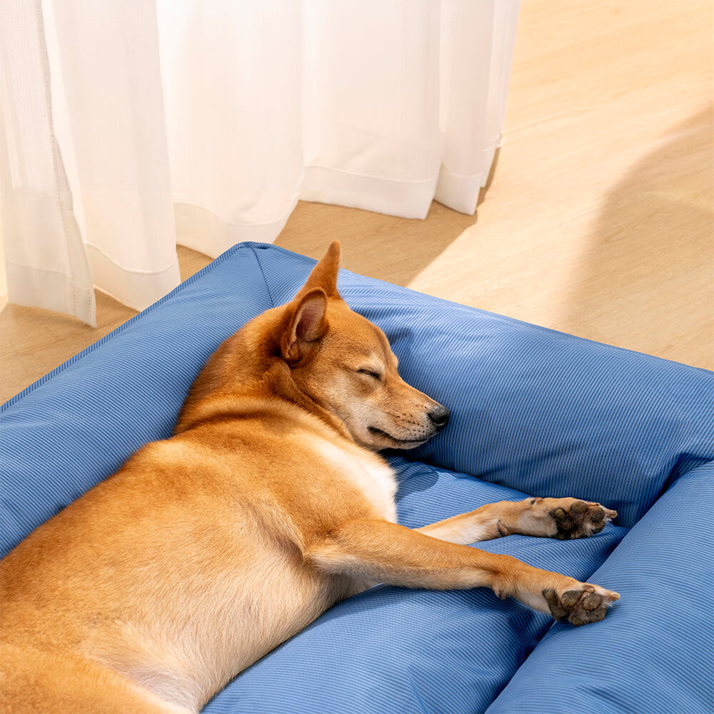 Cama para perros grande impermeable con soporte envolvente totalmente ortopédico