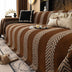 Herringbone Chenille Durable Lanzar una cubierta del sofá con costuras de patrón sin costuras