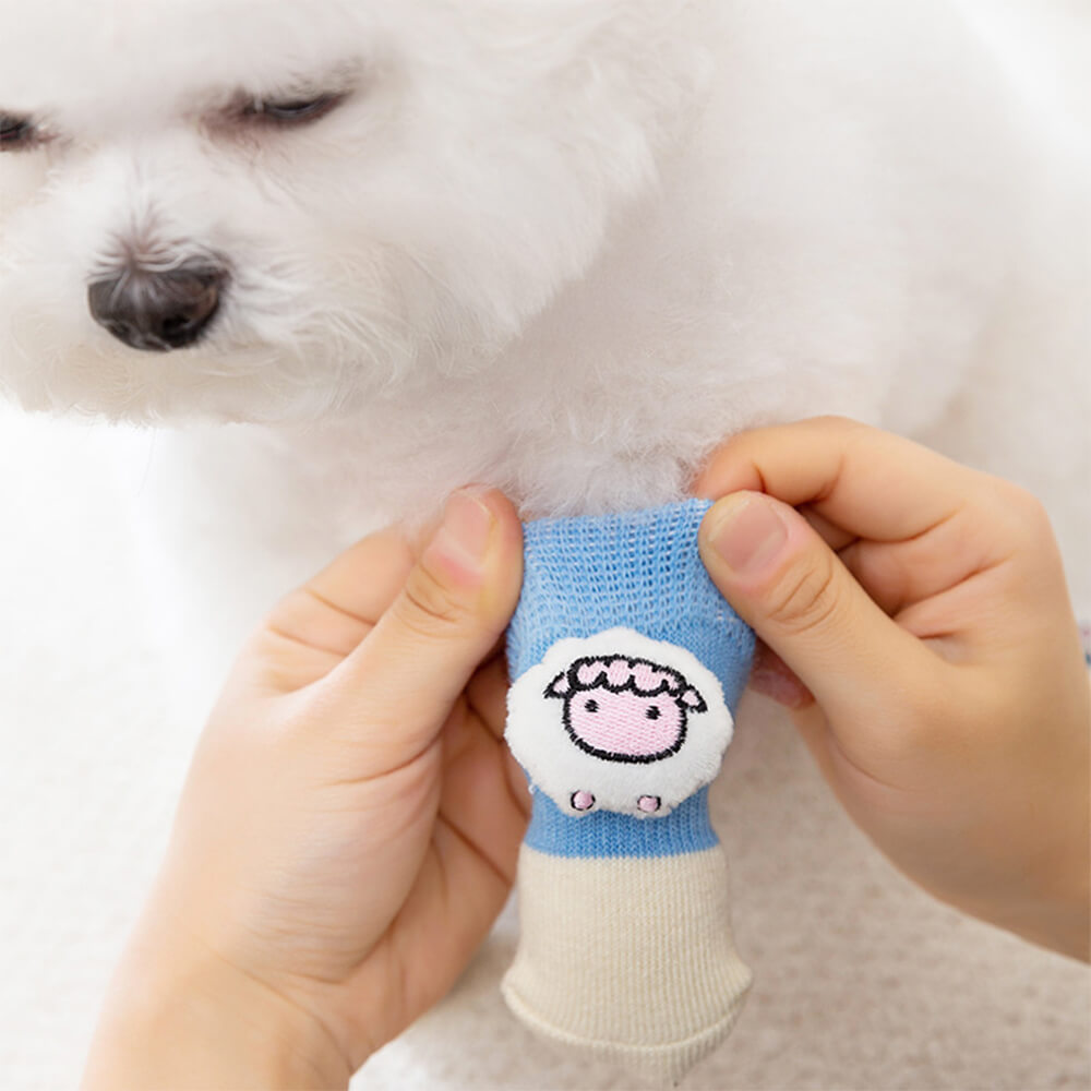 3D Animal Warm Non-Slip Breathable Cozy Dog Socks