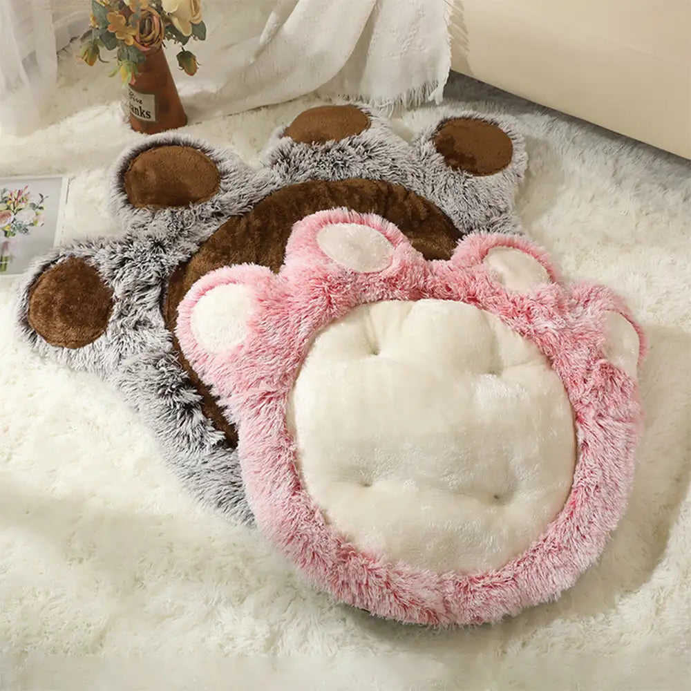 Bear Paw Plush Fluffy Comfortable Large Space Pet Mat Dog Mat