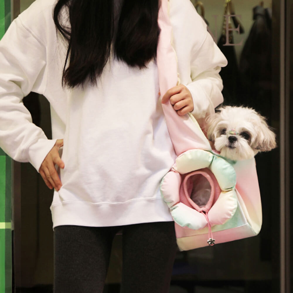 Colorful Fashion PU Leather Waterproof Portable Pet Carrier Bag