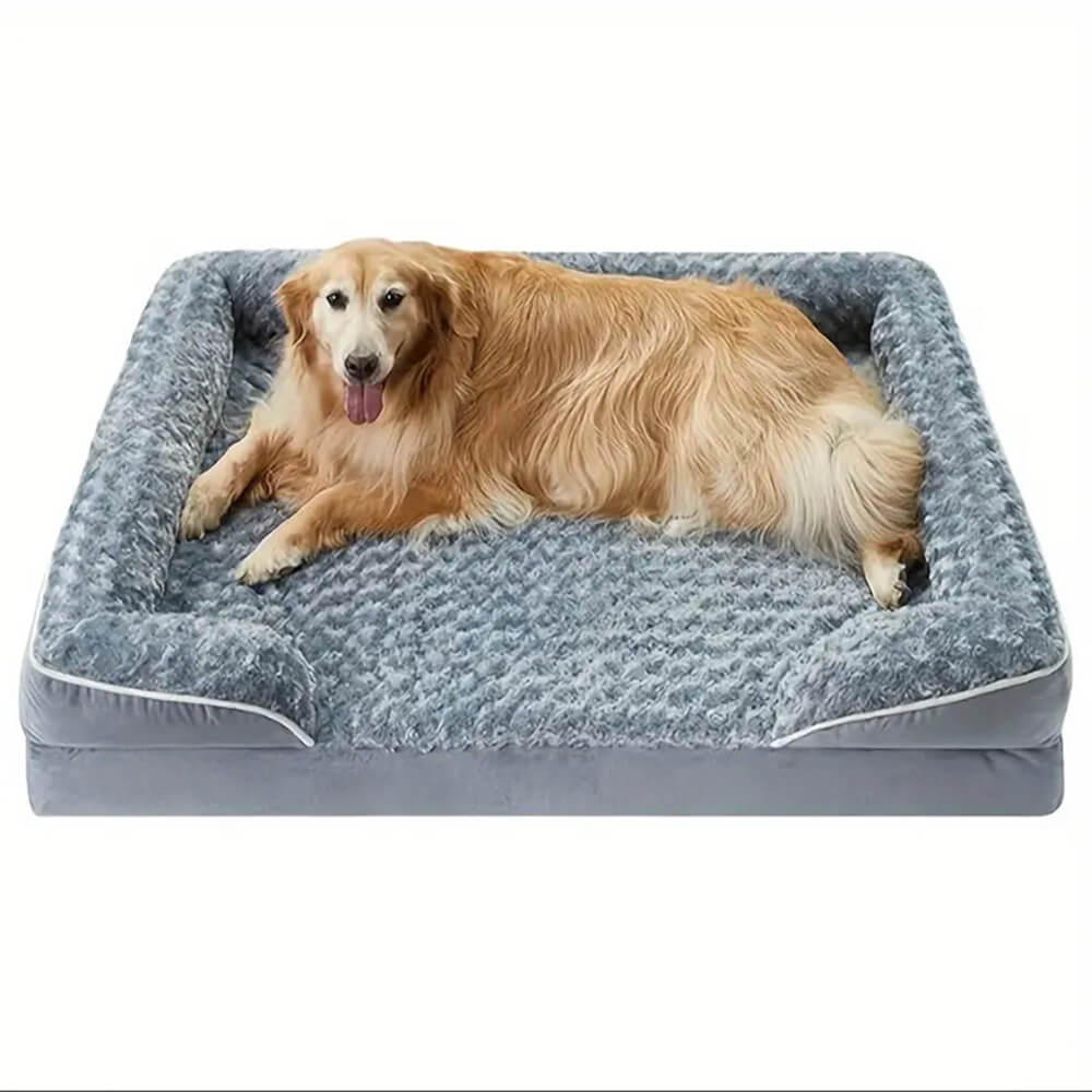 Detachable Waterproof Full Surround Support Orthopedic Dog Bed